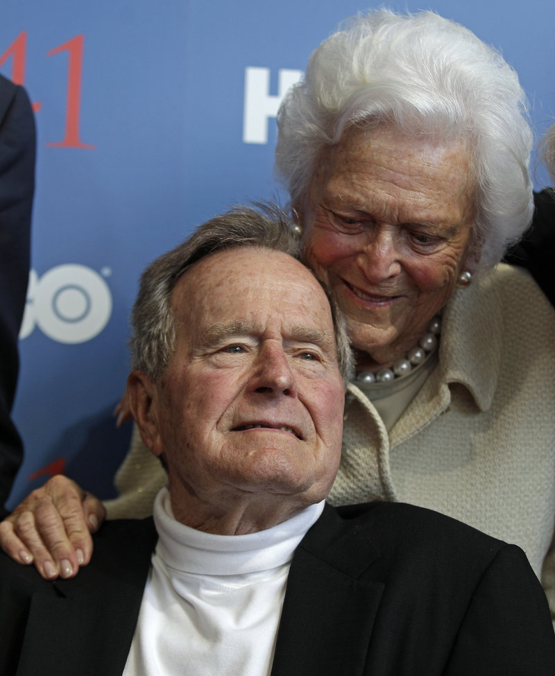 Former President George H.W. Bush and his wife, Barbara, arrive in Kennebunkport on Tuesday for another special birthday celebration.