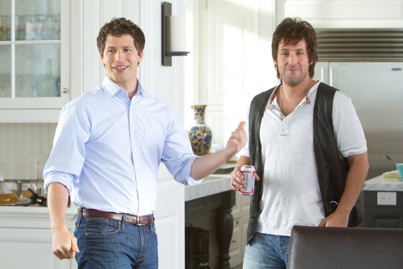 Andy Samberg, left, and Adam Sandler in “That’s My Boy.”
