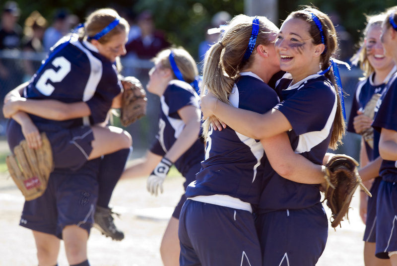 Fryeburg Academy is headed to the Class B softball state championship game for the fifth year in a row after using an eight-run fourth inning to beat Greely 8-1 in the Western Maine final.