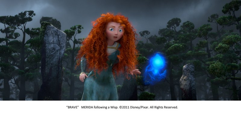 Merida, voiced by Kelly Macdonald, is a princess with a disdain for the trappings and duties of princesshood in “Brave.”