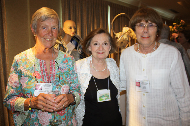 Harpswell Garden Club members Helene Chase, Lynn Reiner and Linda Clement.