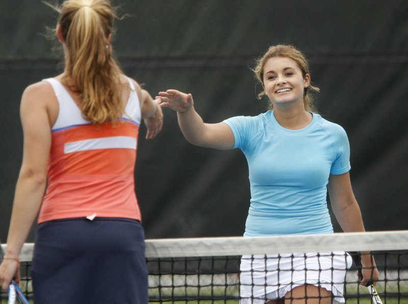 Maisie Silverman of Brunswick learned to retain her focus on the tennis court and survived two three-set matches to take the state singles title as a sophomore.