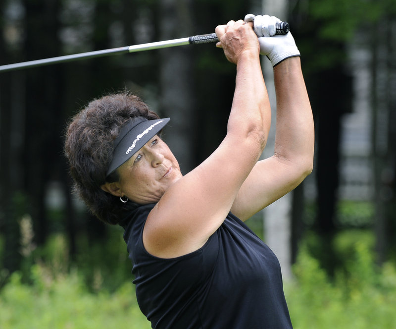 Nancy Lopez, one of the most well-known golfers in the 40-player field, shot rounds of 83 and 82.