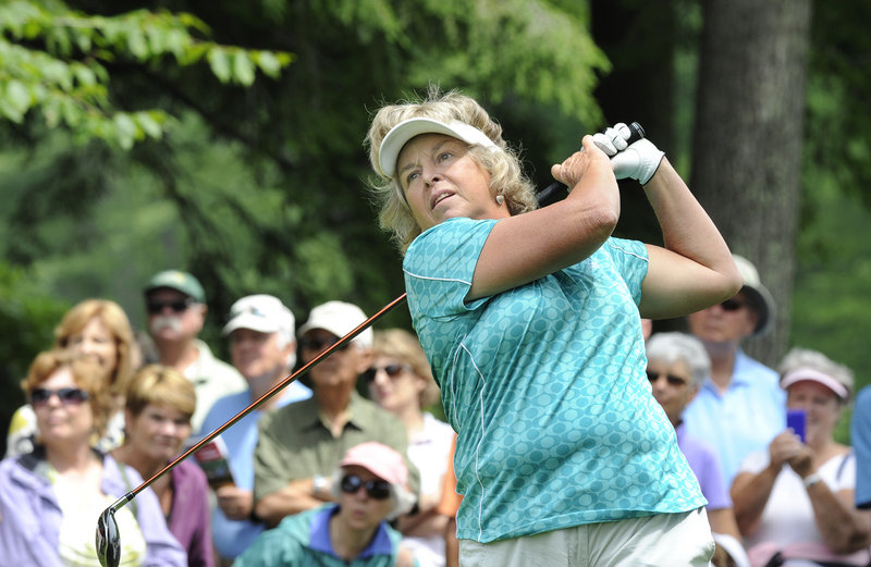 Three-time U.S. Women’s Open champion Hollis Stacy finished tied for the ninth in the Hannaford Community Challenge at 3 over.