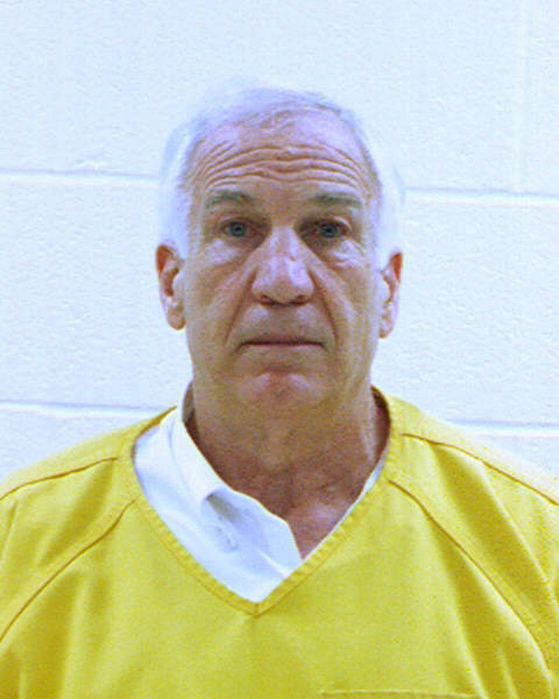 Jerry Sanduski in county jail on Saturday.