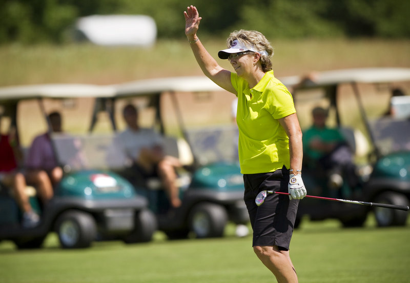 Sherri Turner, the winner of the Hannaford Community Challenge, was the only player to break 70 during the Legends Tour event at Falmouth Country Club.