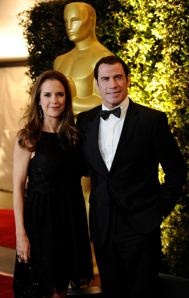 John Travolta with his wife, Kelly Preston