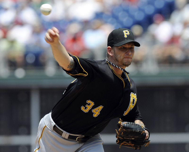 A.J. Burnett of the Pittsburgh Pirates won his eighth straight start, pitching into the seventh inning Thursday and coming away with a 5-4 victory against the Philadelphia Phillies.