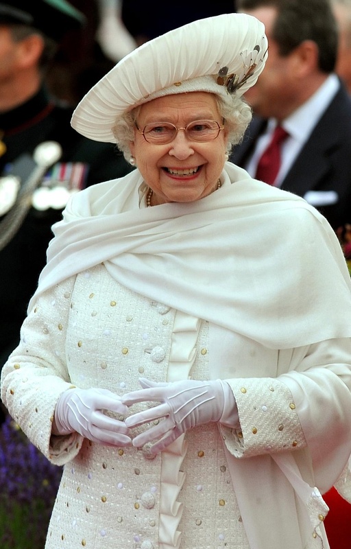 Queen Elizabeth II on the royal barge during the Diamond Jubilee Pageant on the River Thames on Sunday. wparota
