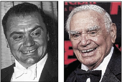 Ernest Borgnine, seen in 1956, left, and in 2010, died Sunday.