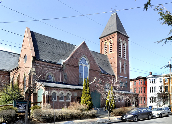 The Williston-West Church on Thomas Street in Portland's West End.