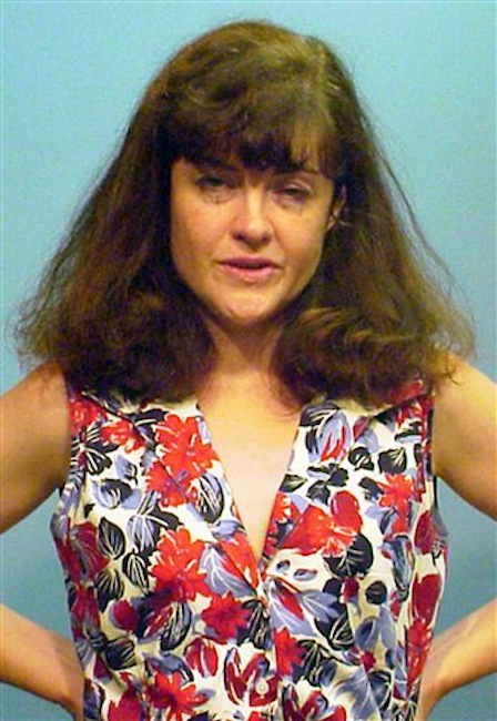 This booking photo provided by the Chicago Police Department shows Kathleen Kearney, 44, of Canton, Mass., on Monday, July 16, 2012. Kearney appeared in a Cook County courtroom, Tuesday, July 17, in Chicago, where she was charged with two felony counts of stalking Chicago Cubs President Theo Epstein after she was arrested on Monday trying to deliver a birthday present to his young son at his Chicago home. Prosecutors say Kearney had tried to contact Epstein several times when he was the general manager of the Boston Red Sox. (AP Photo/Chicago Police Department)