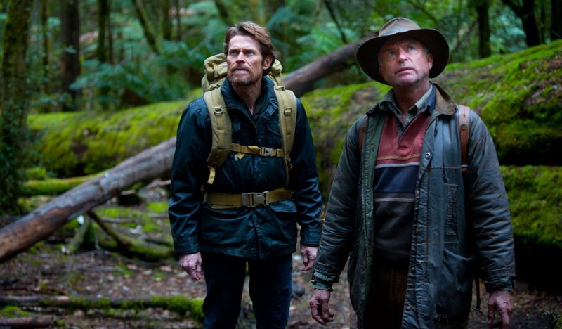 Willem Dafoe, left, and Sam Neill in “The Hunter.”