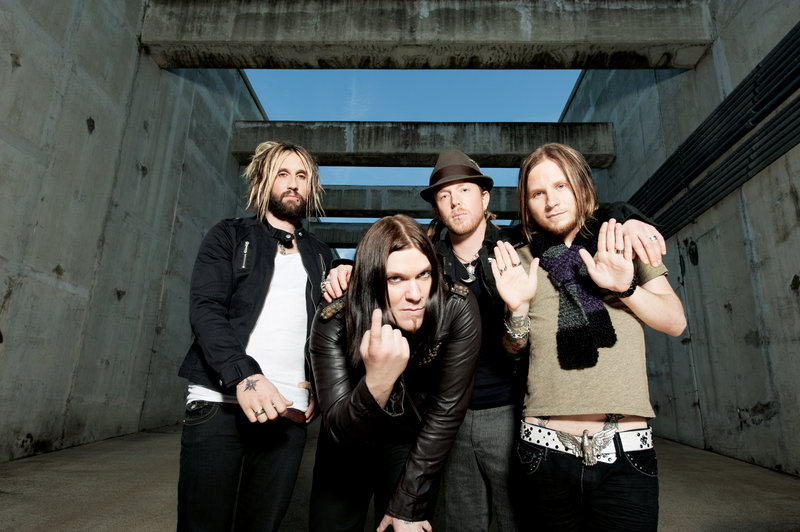 Shinedown performs with Papa Roach and Adelitas Way today at the Bangor Waterfront Pavilion.
