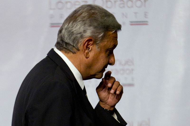 Mexican presidential candidate Andres Manuel Lopez Obrador of the Democratic Revolution Party said he won’t concede the presidency despite an official preliminary count that shows him losing to Enrique Pena Nieto of the Institutional Revolutionary Party.