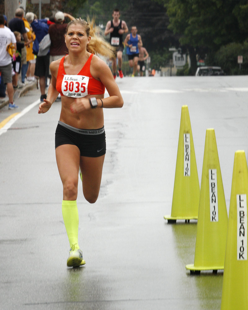 Erica Jesseman of Scarborough proved to herself that she was ready to go hard in a 10K road race again after Achilles tendinitis.