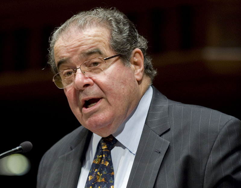 Justice Antonin Scalia, long known for his aggressive questioning, made statements this term that stood out to court observers as more political than usual.