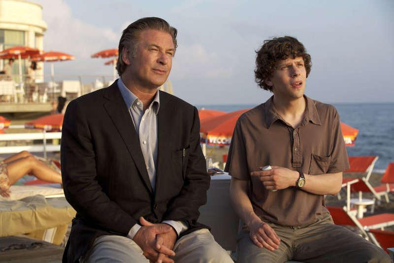 Alec Baldwin, left, and Jesse Eisenberg in “To Rome with Love.”