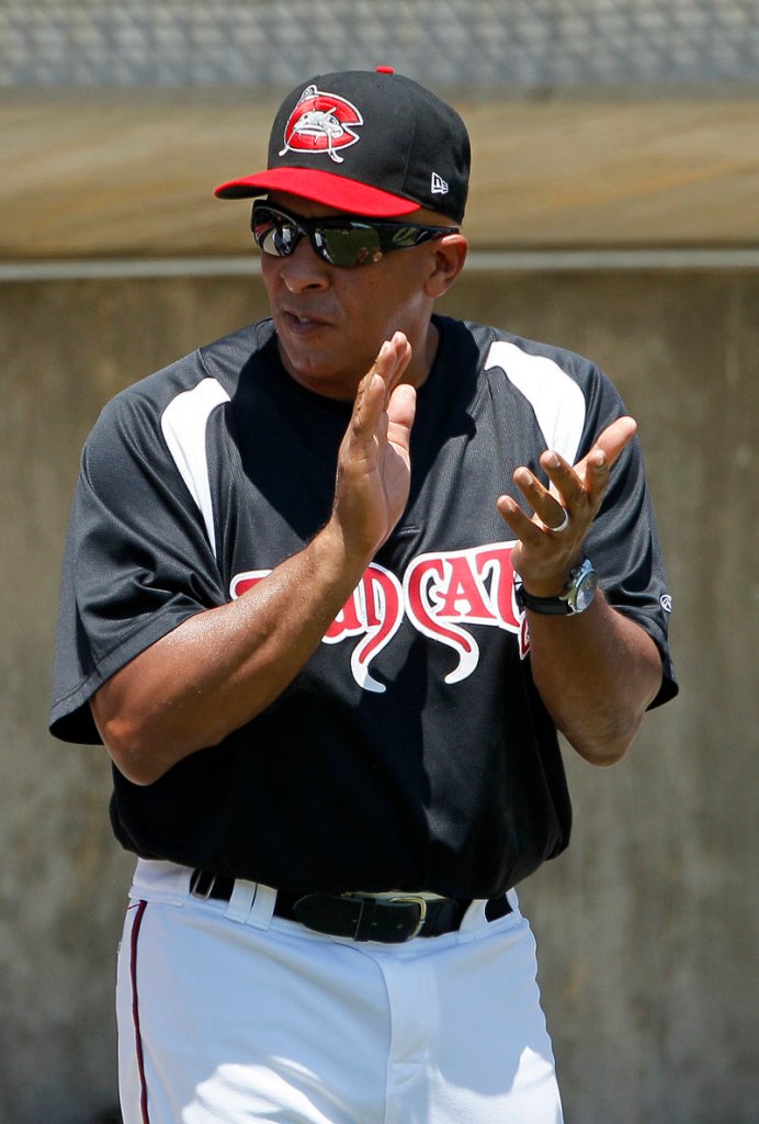 Edwin Rodriguez once managed the Florida Marlins, but now is helping develop players in Class A in the Indians’ system.