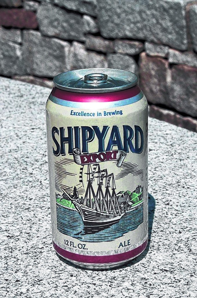 In this photo, a can of Shipyard Export. Shipyard Brewing Company is expanding its brewing operation to Memphis, Tenn., a move that will help the company increase production of its Pumpkinhead ale and offer Shipyard Export in cans for the first time.