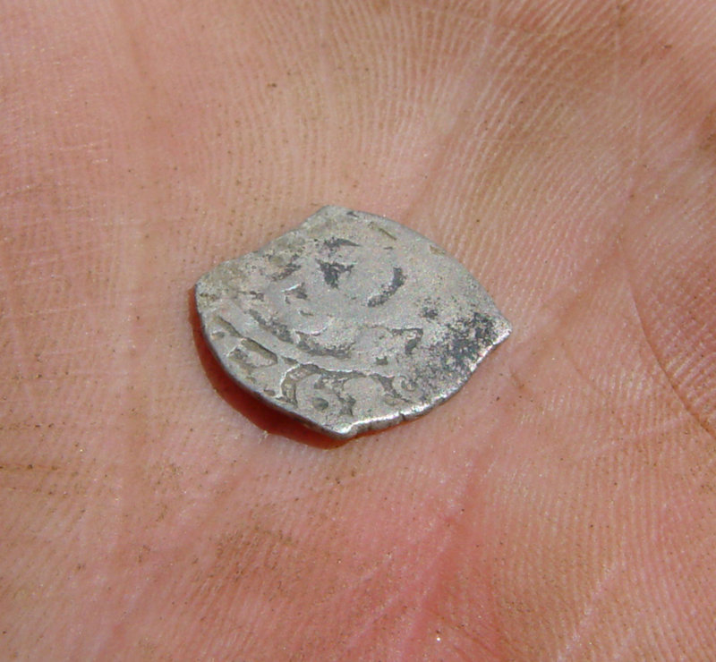 A close-up of the coin unearthed at the Old Fields Archaeological Field School in South Berwick.