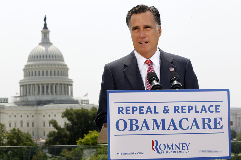Republican presidential candidate Mitt Romney has vowed to repeal the Affordable Care Act, but doesn’t say what he’d replace it with.