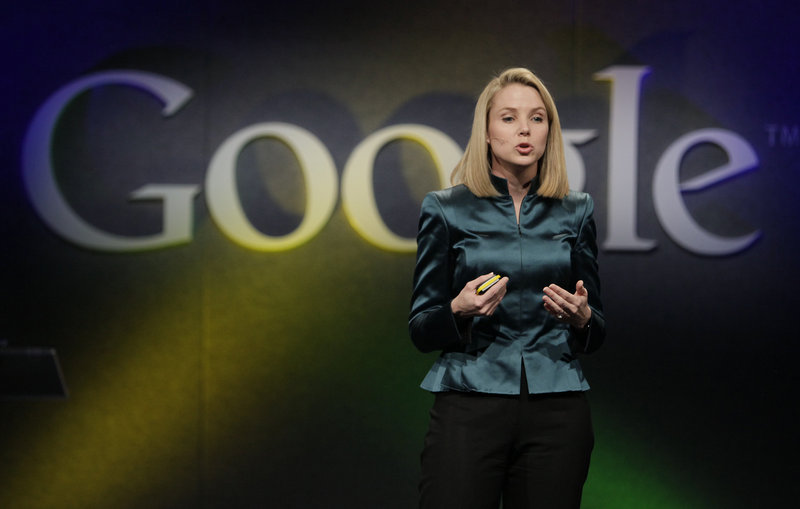 Marissa Mayer, the newly named CEO of Yahoo, tweeted that she was expecting, setting off a discussion of the effect of such news on other businesswomen, businesses and Mayer herself.
