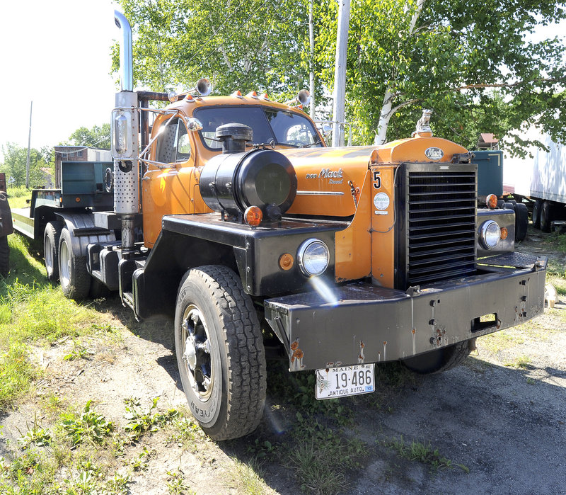 This 1964 Mack tractor is among the 300 trucks collected by Erv Bickford of Yarmouth, who died in May.