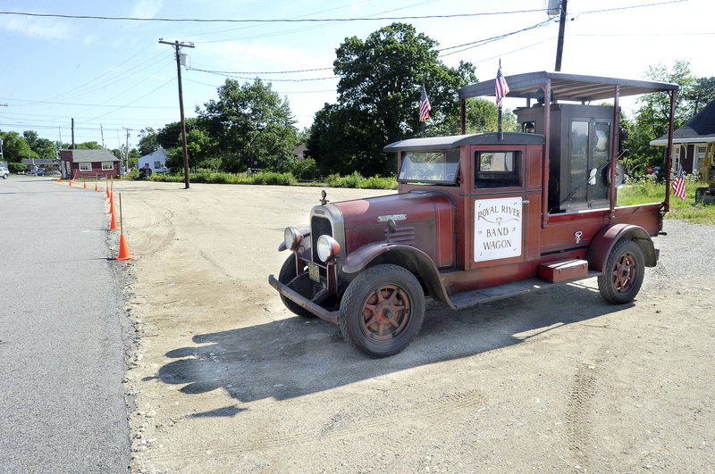 A 1928 Brockway truck is among some of the 300 trucks collected by Erv Bickford. Before he died, Bickford, secured the municipal permits needed to build the pavilion.
