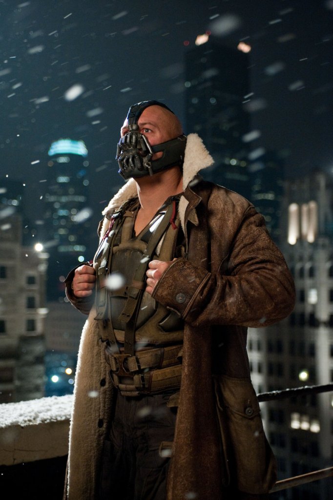 Bane is the villain in "The Dark Knight Rises."