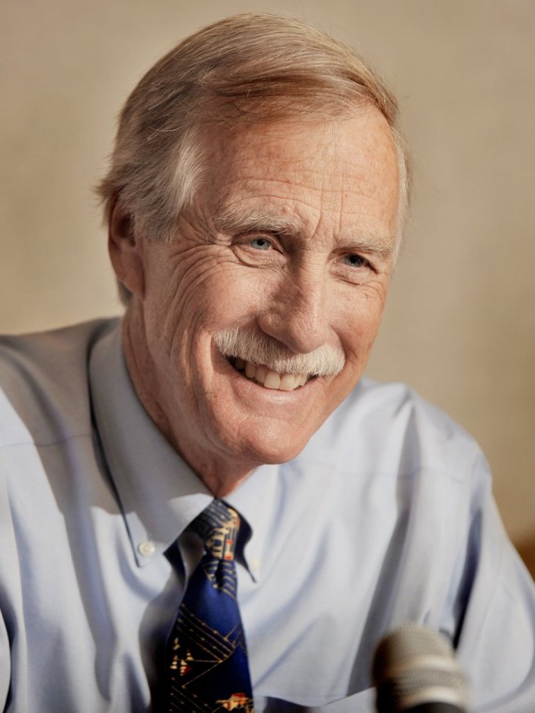 Angus King: Leading in polls, but not complacent