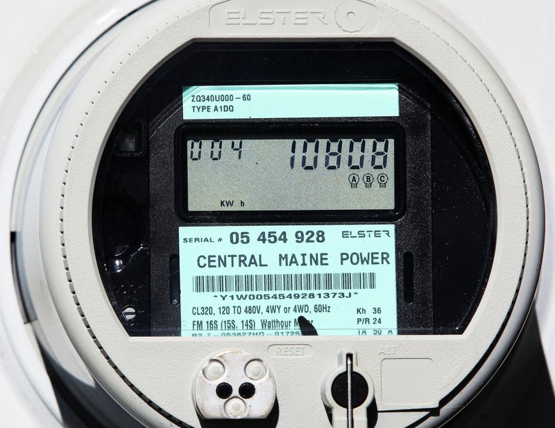 A “smart meter” displays power usage at a Freeport business. A reader questions a recent headline that stated that regulators are interested in looking into safety issues regarding smart meters.