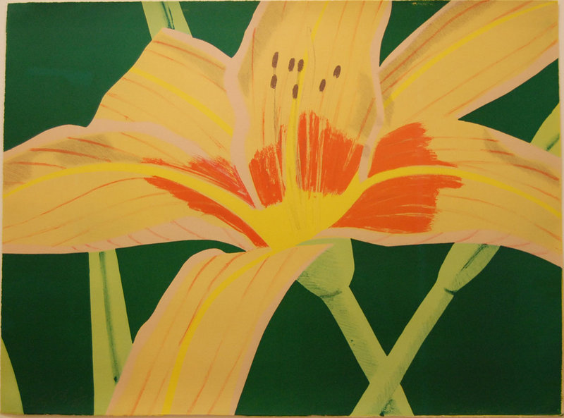 Alex Katz’s artwork. A review of his show at Colby College appears on the Audience page.
