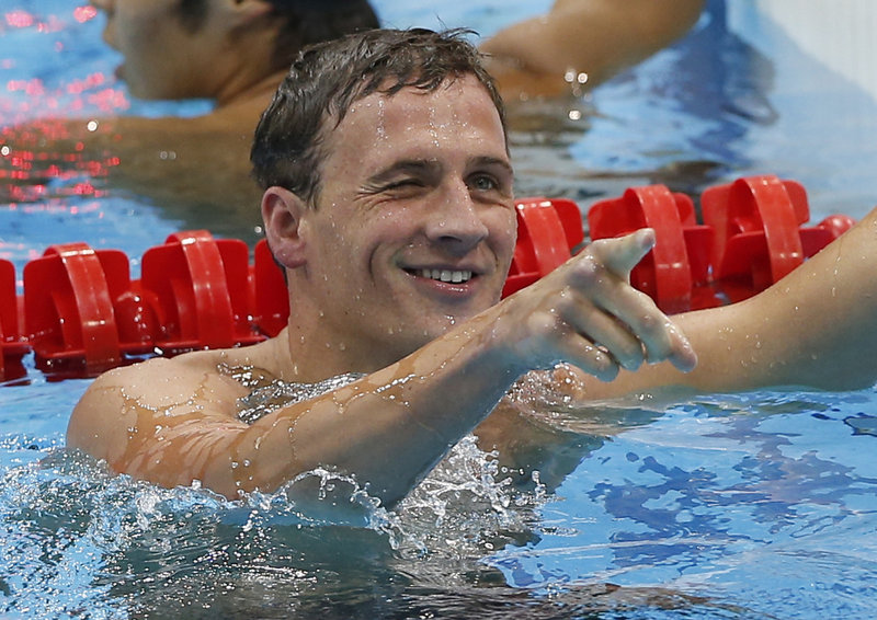 Ryan Lochte has said that these are his Games, his time, and he showed it Saturday night, cruising to victory in the 400-meter individual medley, leaving Michael Phelps far behind.