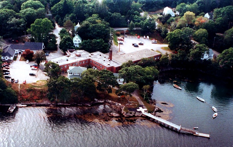 Aerial view of St. Andrews Hospital in Boothbay Harbor. File photo