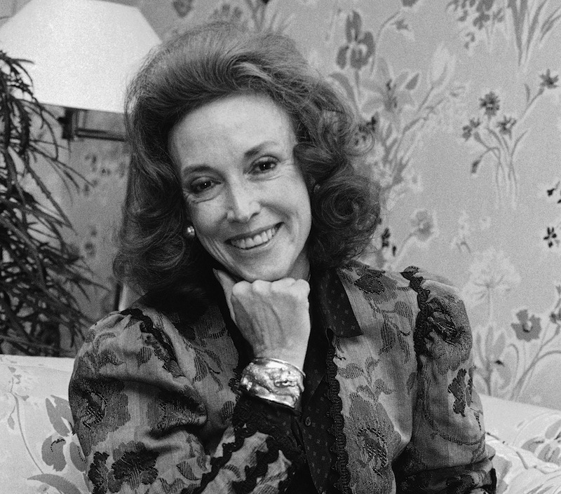 This file photo shows Cosmopolitan editor Helen Gurley Brown is shown during an interview at her office in New York. Brown, longtime editor of Cosmopolitan magazine, died Monday, Aug. 13, 2012 at a hospital in New York after a brief hospitalization. She was 90. (AP Photo/Marty Lederhandler, file)