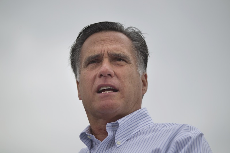Republican presidential candidate, former Massachusetts Gov. Mitt Romney speaks during a campaign event at Watson Truck and Supply, Thursday, Aug. 23, 2012, in Hobbs, N.M. (AP Photo/Evan Vucci)
