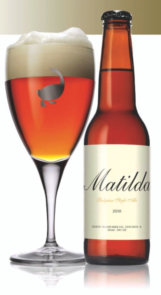 Goose Island’s Matilda is a highly complex beer, somewhat reminiscent of a Oude Geuze style of lambic.