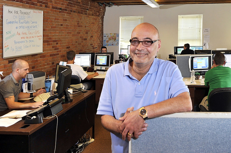 Imad Khalidi is CEO of the Auto Europe call center at Commercial and Franklin streets in Portland. The company’s tax break agreement with the city expired last year and Khalidi is seeking an extension; otherwise, he says he is prepared to move.