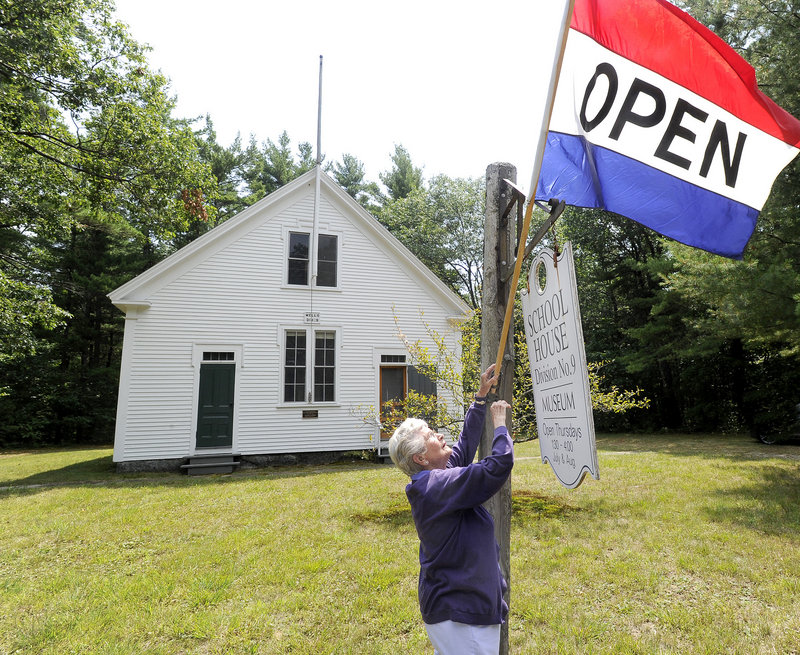Hope Shelley cares for the only remaining one-room schoolhouse in the town of Wells. The school, which was built about 1900, is open two months a year as a living history museum.