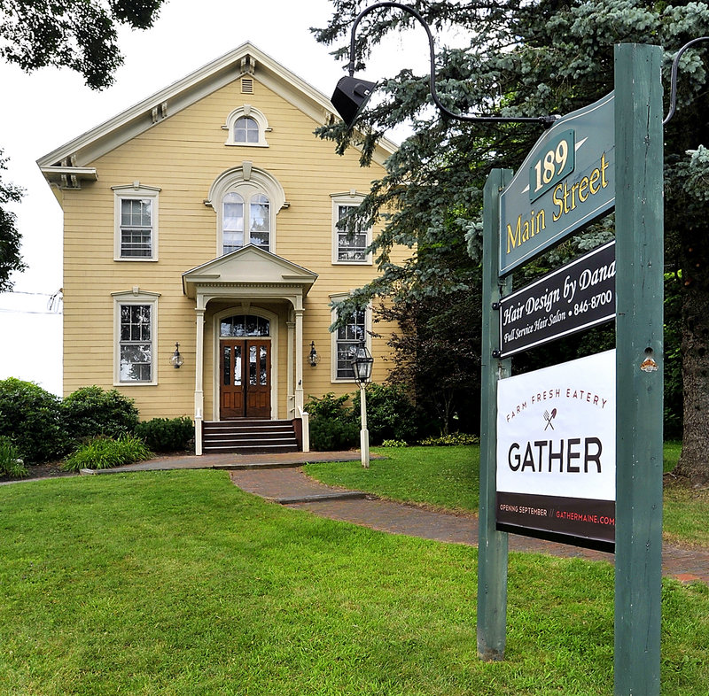 Gather will open in September in the old Masonic Hall on Yarmouth’s Main Street and will specialize in local food.