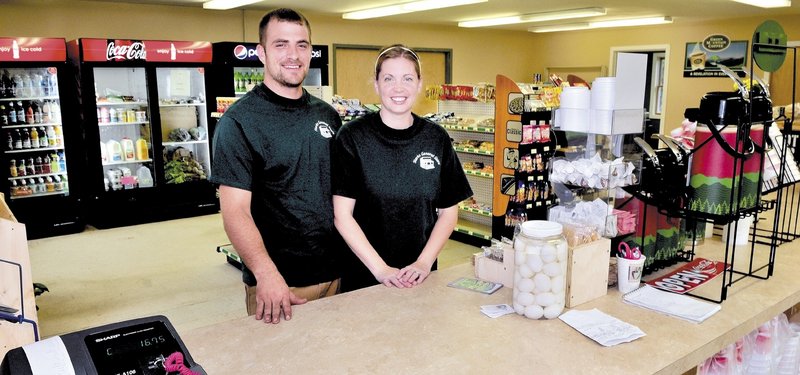 Joe and Ashley Hayden hope hard work and good business management will help their Starks General Store to prosper.