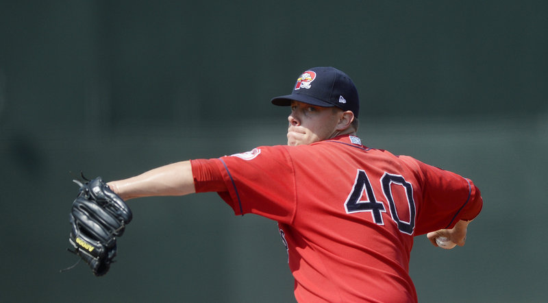 Red Sox reliever Andrew Bailey, who has been out all season and is rehabbing after surgery on his thumb, threw one inning in Portland’s win on Sunday.