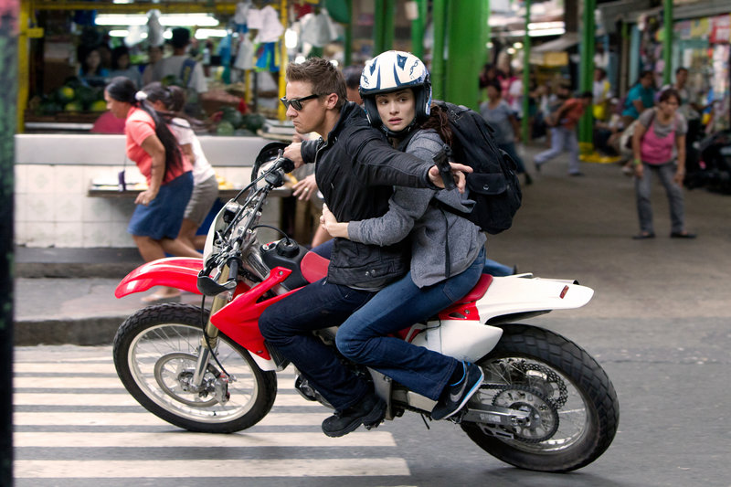 Jeremy Renner and Rachel Weisz, as Dr. Marta Shearing, bring “The Bourne Legacy” to life in their scenes together.