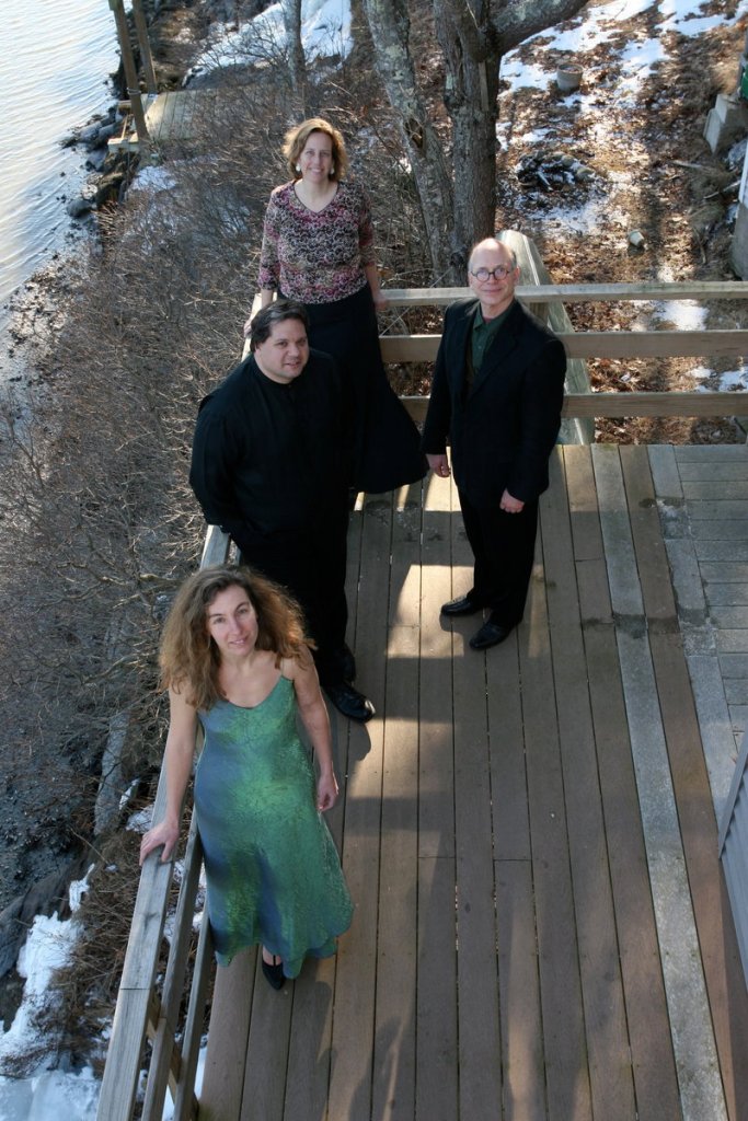 The DaPonte String Quartet, from front, Lydia Forbes, Dino Liva, Myles Jordan and Kirsten Monke.
