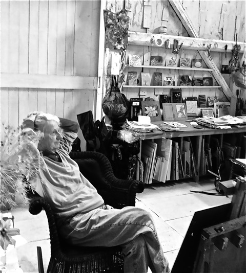 Painter Lois Dodd in her Cushing studio. The exhibition “Lois Dodd and Her Students” at the Firehouse Center for the Falcon Foundation in Damariscotta illuminates her high standards as a teacher.