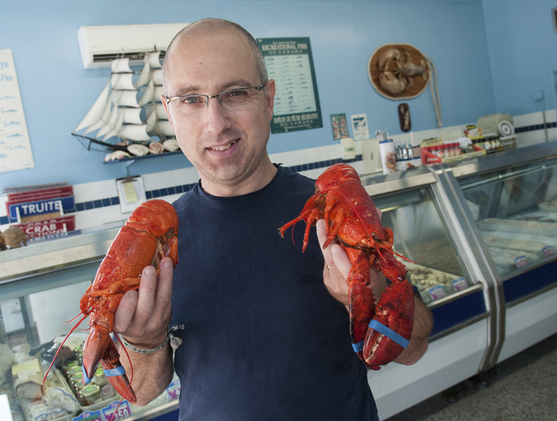 Maurice Guimond manages the Moncton Fish Market in Moncton, New Brunswick. “Think about going into work one day and having your boss tell you that you’re going to make $2 less an hour. That’s what has happened to these lobstermen,” he said.
