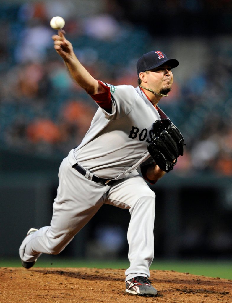 Josh Beckett continues to struggle for Boston, as he gave up two home runs and six earned runs in 5 1⁄3 innings Tuesday in a 7-1 loss to the Orioles in Baltimore.