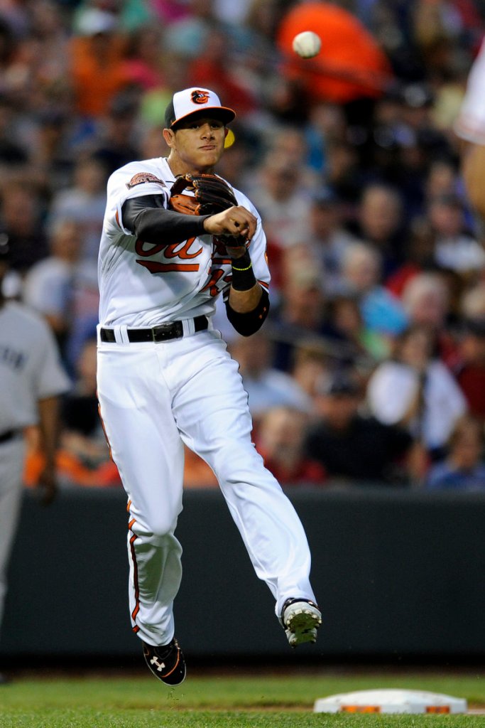 Manny Machado, the highly touted rookie for Baltimore, was held hitless for the first time in five games, but did make several nice plays at third.