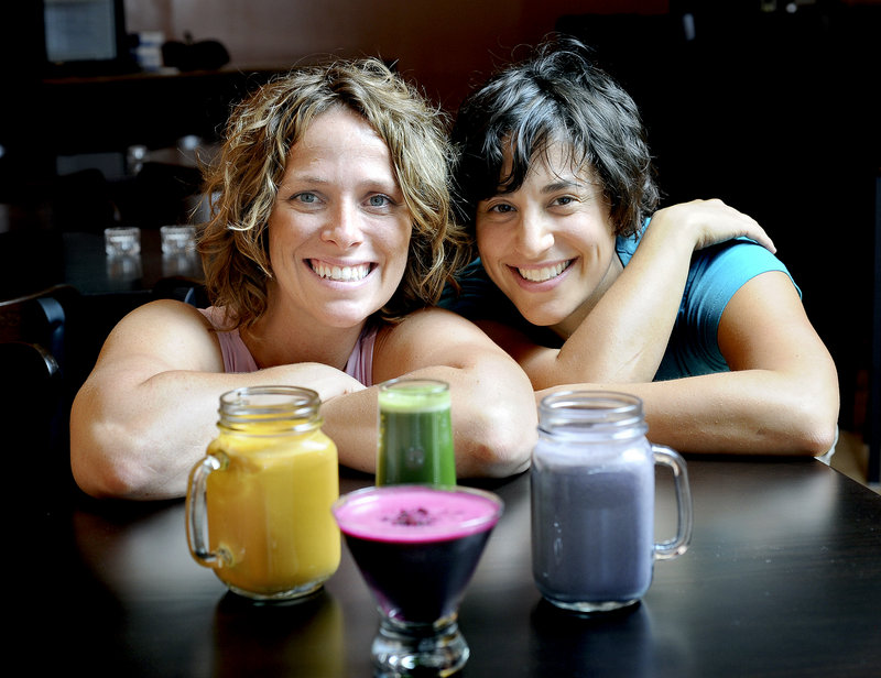 Kathleen Flanagan and Jeanette Richelson are opening Roost House of Juice on Free Street in Portland, featuring organic and vegan juices and smoothies, and an all-plant-based menu.